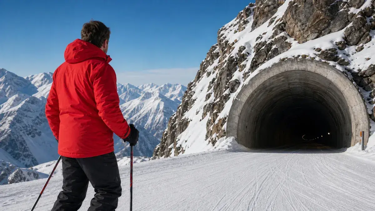 Le Tunnel à l’Alpe d’Huez : difficulté de la piste, pente et niveau de ski requis