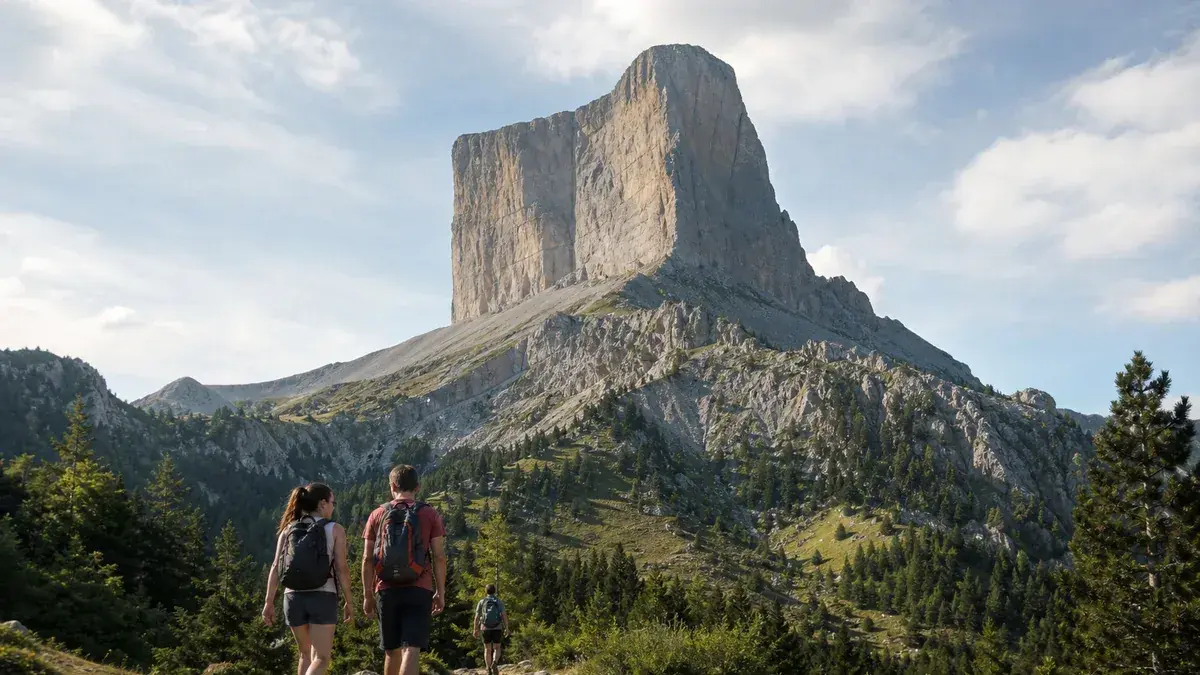 Mont Aiguille : randonnées faciles à ses pieds et ascension du sommet en escalade